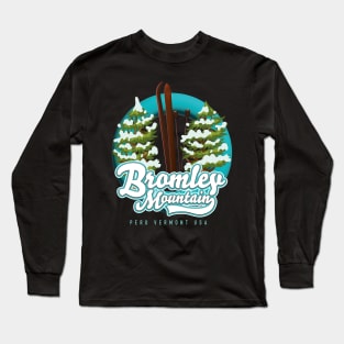 Bromley Mountain Peru Vermont US Ski logo Long Sleeve T-Shirt